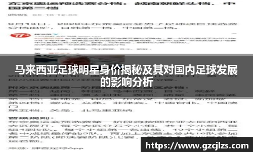 马来西亚足球明星身价揭秘及其对国内足球发展的影响分析